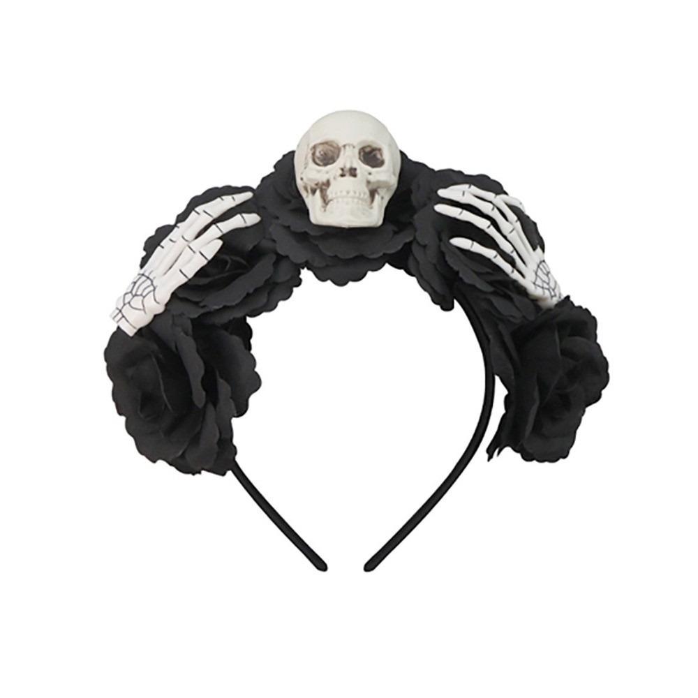 Halloween Decor Halloween Hair Hoop Simulation Flower Gothic Flower Hairband  Girls/Children
