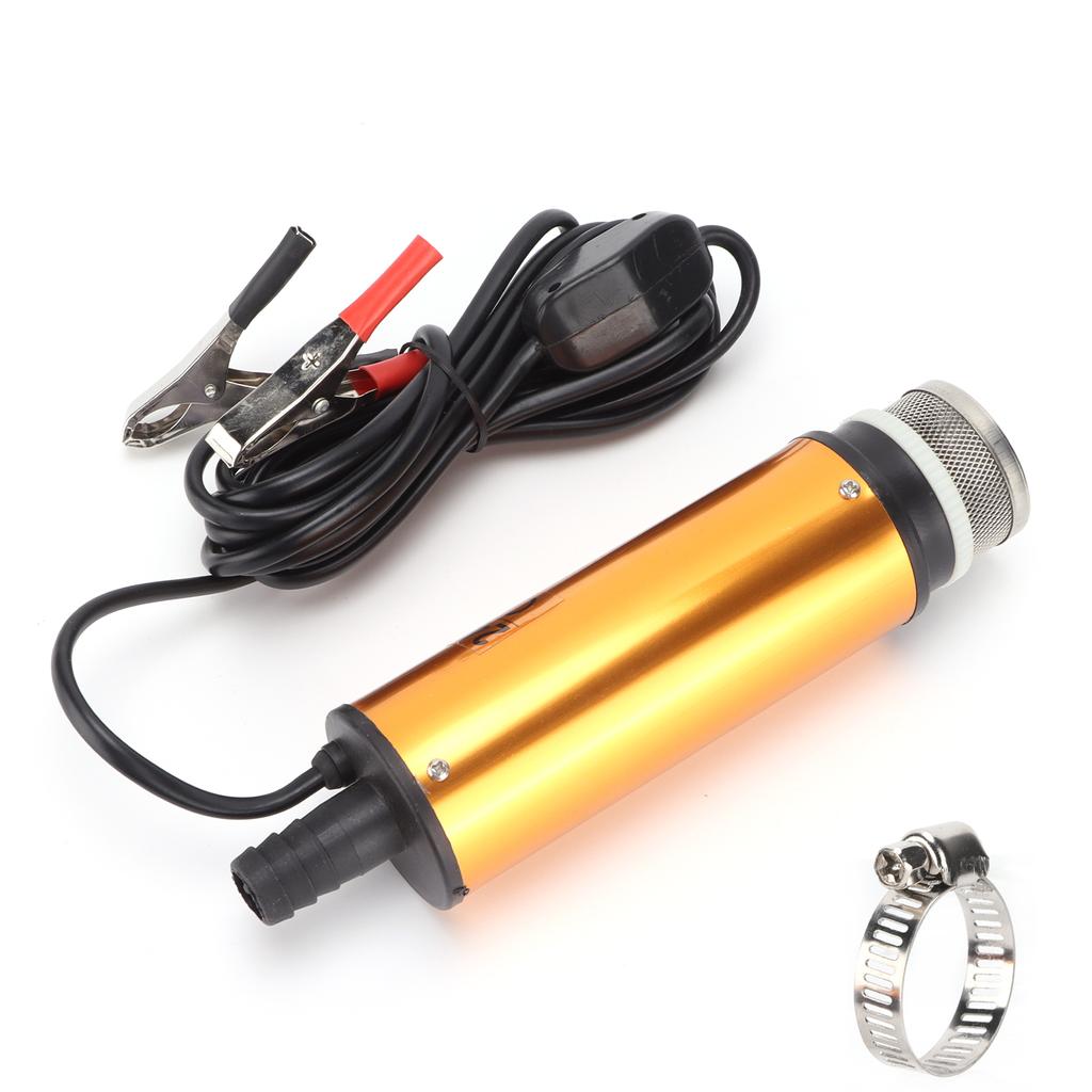 DC 24V топливный насос для перекачки топлива электрический портативный мини алюминиевый сплав корпус для перекачки дизельного топлива вода