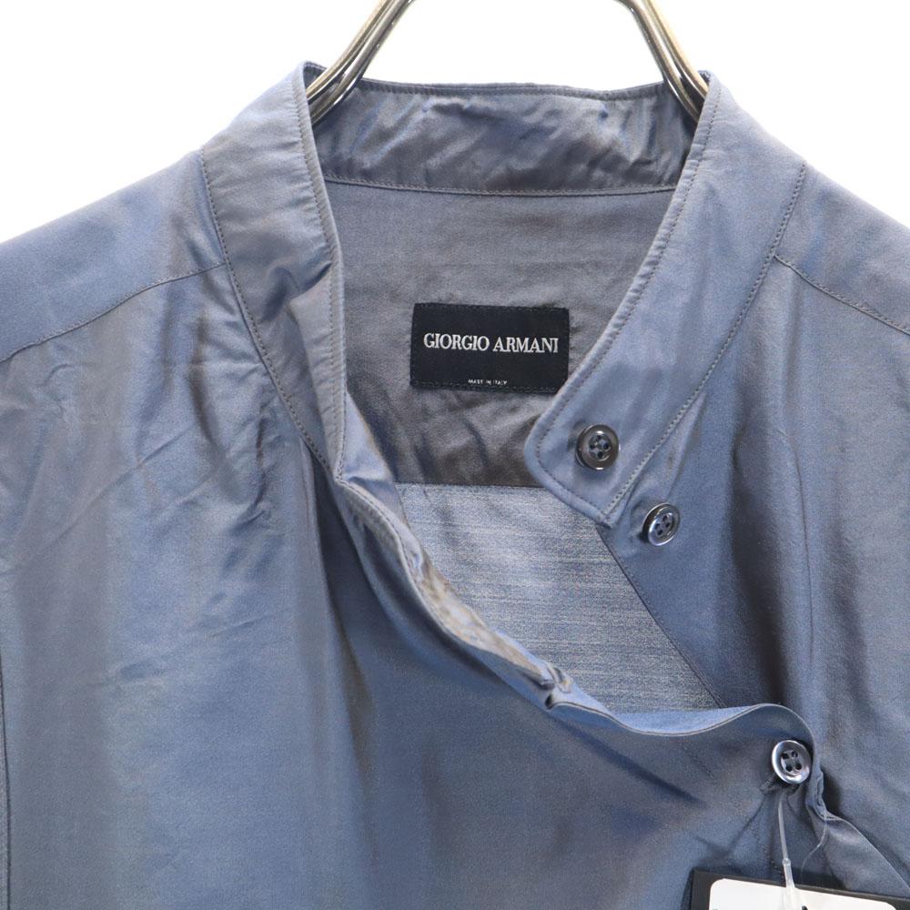 Неиспользованная GIORGIO ARMANI сделано в Италии рубашка с длинным рукавом и воротником-стойкой женская б/у