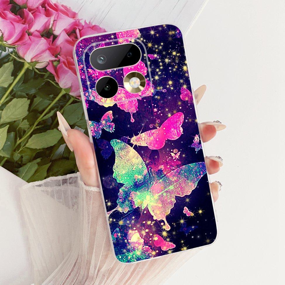 Transparent For Realme 16 Pro 5G Case Luxury Cute Cat Fashion Butterfly Cool Painted Casing For Realme RMX5121 RMX5120