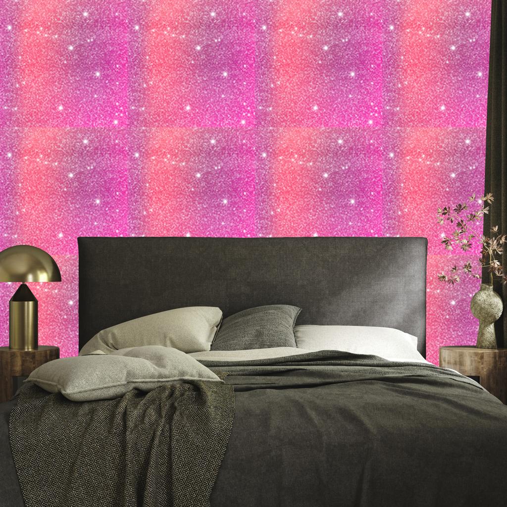 Powder pink and purple glitter wallpaper for living room and bedroom 50x1000
