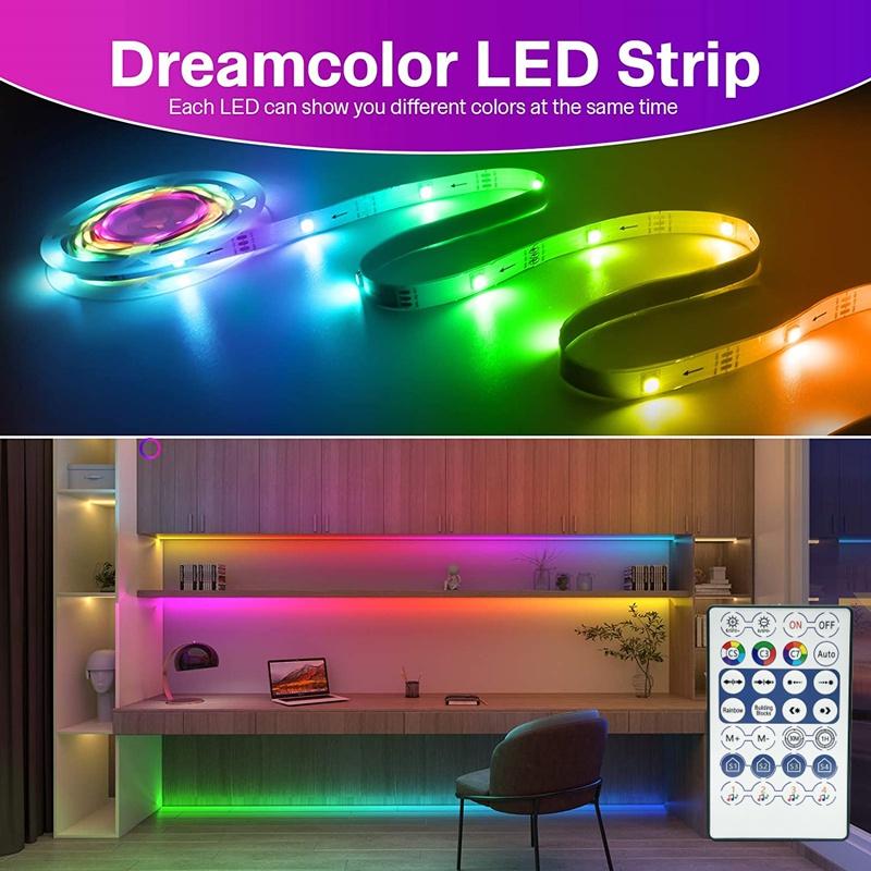 LED Strip Lights 1M-30M WS2812B USB 5050 RGB Bluetooth Infrared Remote Control Luces Flexible Lamp Diode Tape For Festival SMD