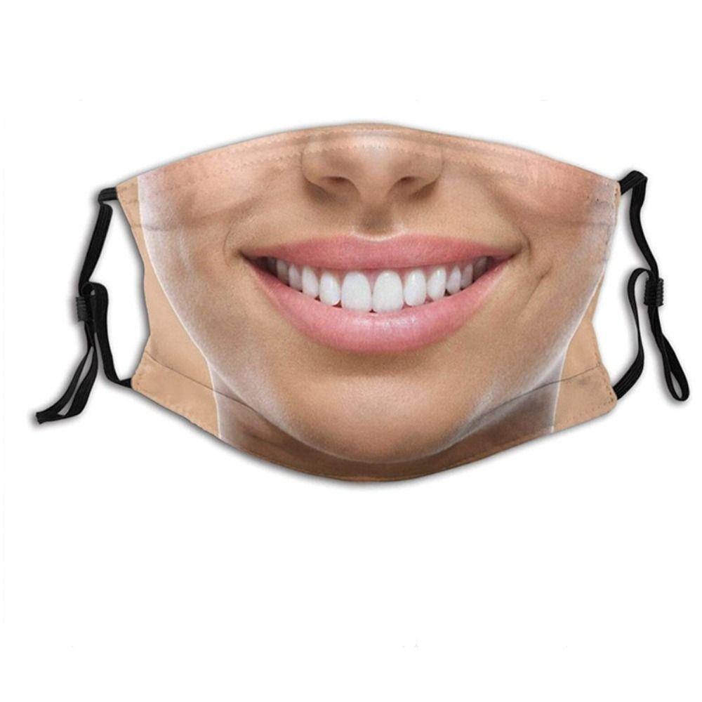 Facial Expression Funny Printed Mask Personality Party Cosplay Mask  Cycling