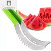 Резак для арбуза, цвет нержавеющей стали, нескользящая пластиковая ручка, не повредит руки, дыня, кухонный инструмент для резки фруктов