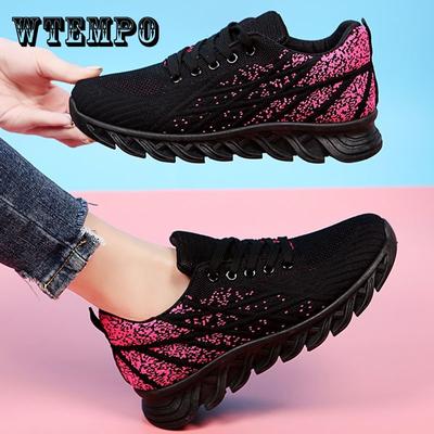 Нескользящая женская обувь большого размера, дышащая и универсальная для подростков, спортивная обувь для бега, сетчатая повседневная обувь для женщин