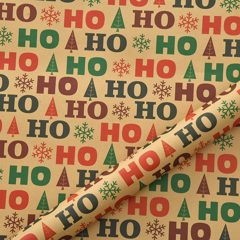 6 шт. Рождественская подарочная упаковочная бумага Утолщенная крафт-бумага Упаковка подарочной коробки Сделай сам Новогодняя вечеринка Подарочное украшение Крафт-бумага