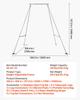 Yoga Stand Frame, Max 140.6 kg Load Swing Stand, Triangular Structure Pull Up Stands, Aerial Silk Stands with Height Adjustable & Aluminum Frame Legs,