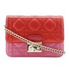 Dior ChainShoulder Shoulder Bag S0252OTRI M79D Canage 2-way Clutch Red/pink Lambskin Women Used