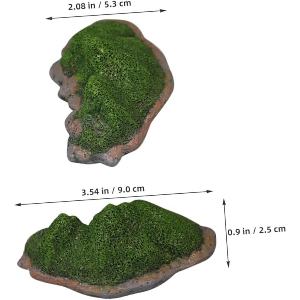 Декор для острова-горшка, модель мини-острова, смоляной аквариумный ландшафт, микроландшафтный декор, набор из 3 предметов