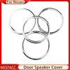 Хромированная дверная крышка стереодинамика из АБС-пластика для Nissan Sunny Versa 2011 2012 2013 2014 2015 2016, наклейка на отделку динамика