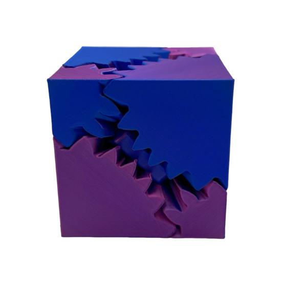 3D-печатная игрушка-куб-шестерня для снятия стресса, спин-куб для путешествий, портативная шестерня, квадратный блок, сенсорная игрушка-непоседа для детей, подростков, подарок для взрослых