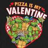 Teenage Mutant Ninja Turtles Unisex Adult Pizza Is My Valentine T-Shirt