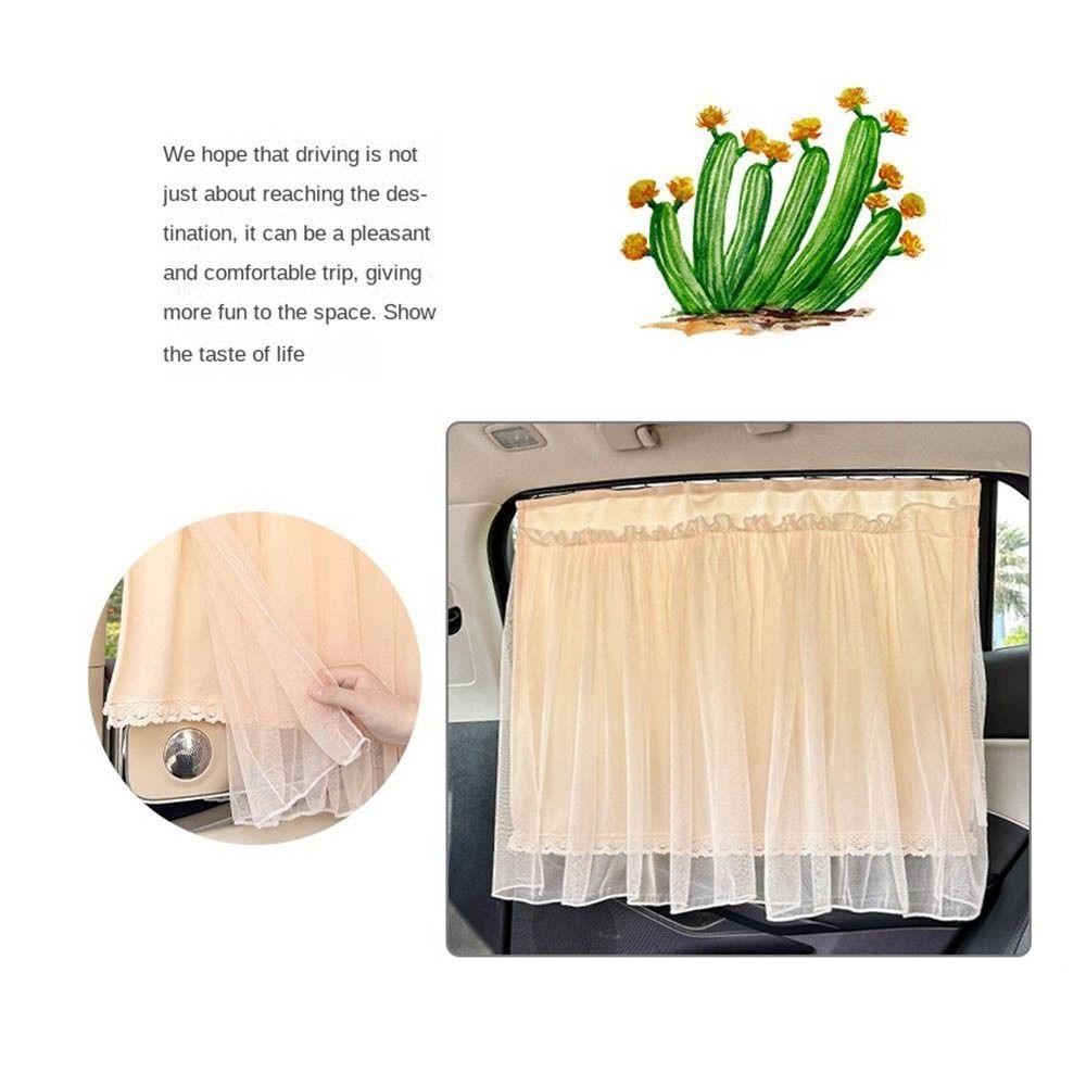 Lace Car Sunshade Curtain UV Protection Baby Car Sunshades Portable Car Window Cover  Rear Seat