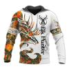 Boar Hunter Men's Hoodie Animal Hunting Camo Tattoo Pullover Harajuku Casual ELK Hunte Sweatshirts 3D Printed Oversized Clothing