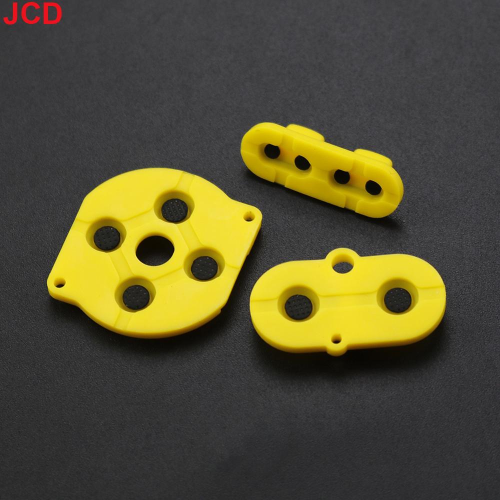 JCD 1set For Game Boy Color GBC Game Console Shell Housing Silicon Start Select Keypad Rubber Conductive Button A-B d-pad