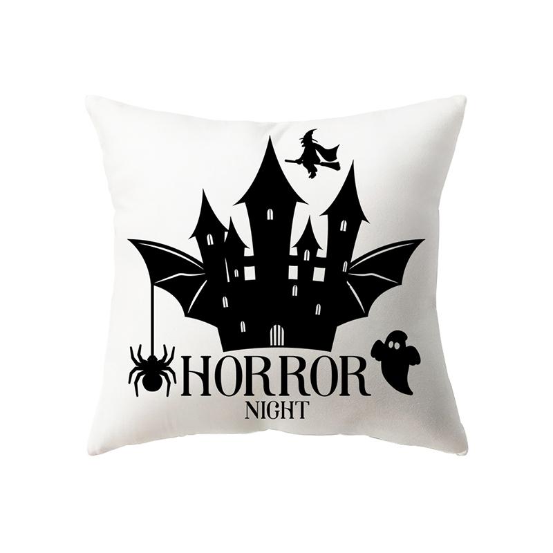 Хэллоуин тема ужас тыква ведьма принт узор наволочка дома гостиная диван украшения квадратная подушка наволочка