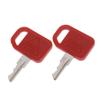 2Pcs Jdr Excavator Keys For John Deere At195302 Ar51481 600 Loaders