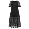 ZANZEA Women Off Shoulder Half Sleeve Lace Party Maxi Beach Dress Sundress