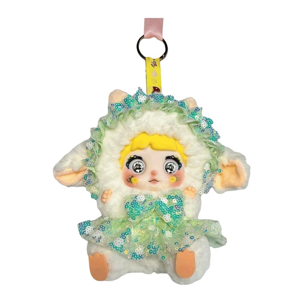 Sheep New Year Plush Lamb Pendant Shiny Sequined Lamb Plush Toy Delicate Bag Charms Key Decor