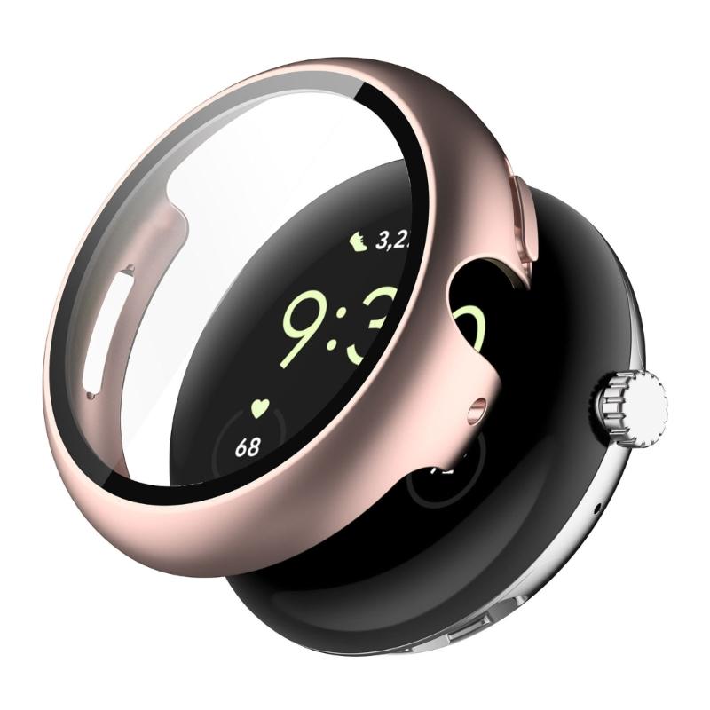 Чехол для смарт-часов из ПК и стекла, защитное стекло для Watch 4 41 мм 45 мм, рамка-чехол, безопасный, быстро крепится и снимается