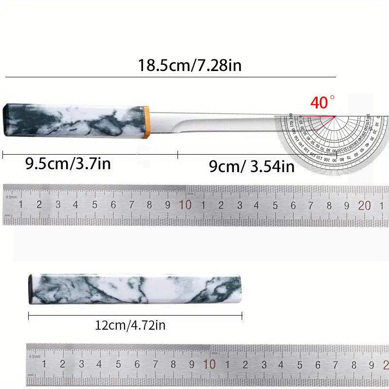 Маленький нож из нержавеющей стали Cloud Ink, имитация деревянной рукоятки, карманный нож для переноски, острый, режущий фрукты, ветки