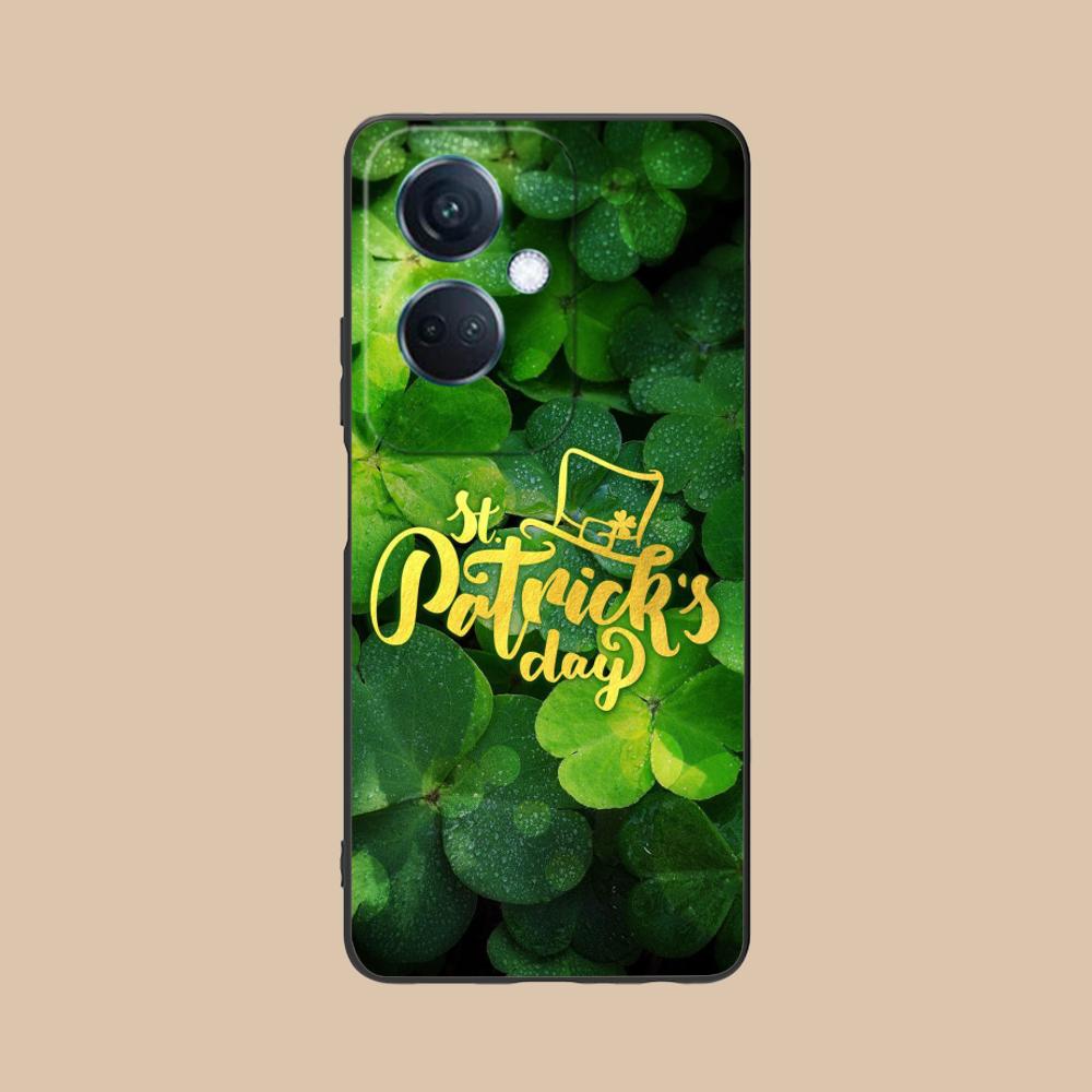 Чехол для мобильного телефона на День Святого Патрика для OPPO Reno 14 13 12 11 10 9 8 7 6 5 F T Pro 5G Цветной Печатный Чехол Чехол Роскошный