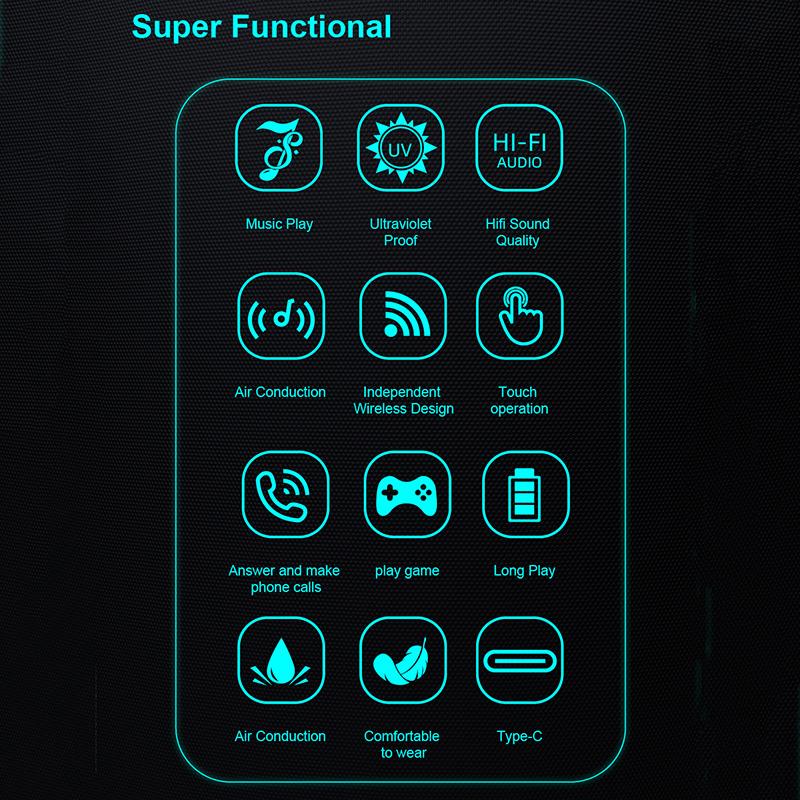 Умные Bluetooth 5.4 стереогарнитура очки беспроводные спортивные наушники анти-синий свет умные солнцезащитные очки