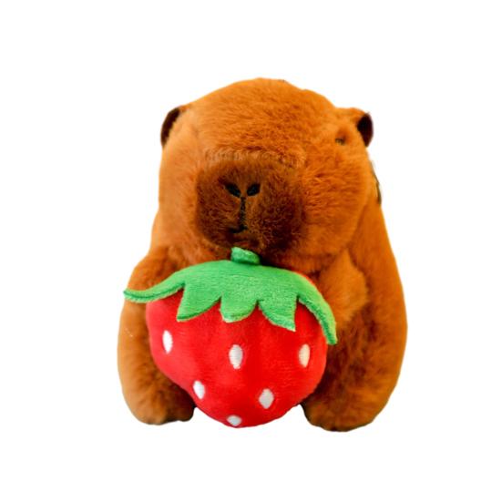 Мягкая игрушка-брелок в виде капибары, подвеска в виде дикой природы, надежное крепление, декоративная сумка, милый брелок в виде животного