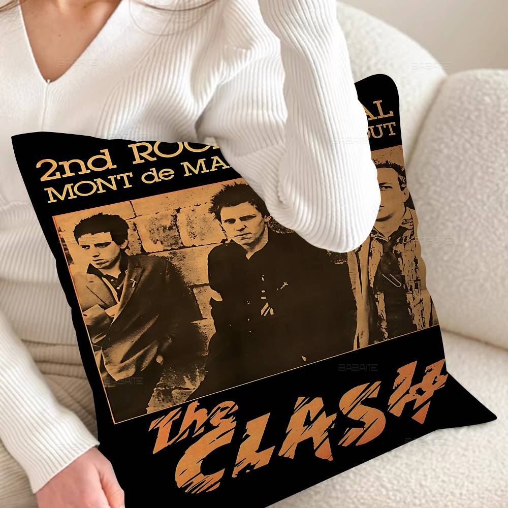 Clash The Band Whitepaper Персонализированное Изображение Текст Домашние Декоративные Подушки Бытовые Подарки 45x45см