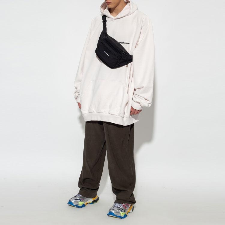 Balenciaga Strike 1917 Oversized Hoodie 'White' Men's 697879TMVH29800