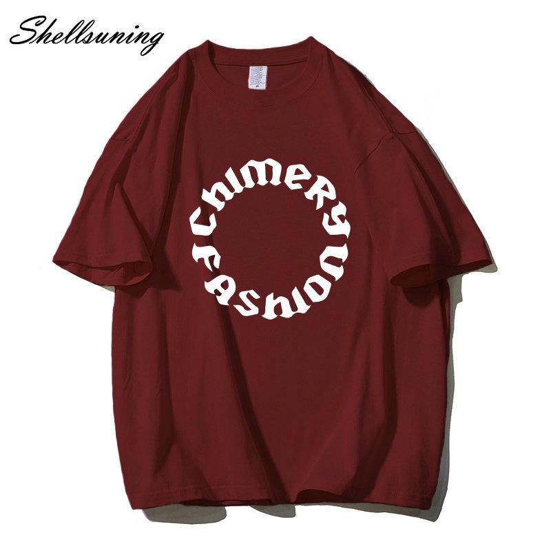 Shellsuning летние футболки с графическим принтом и буквенным принтом, женские модные базовые футболки большого размера с короткими рукавами, женские свободные топы с круглым вырезом для отдыха, крутая девушка