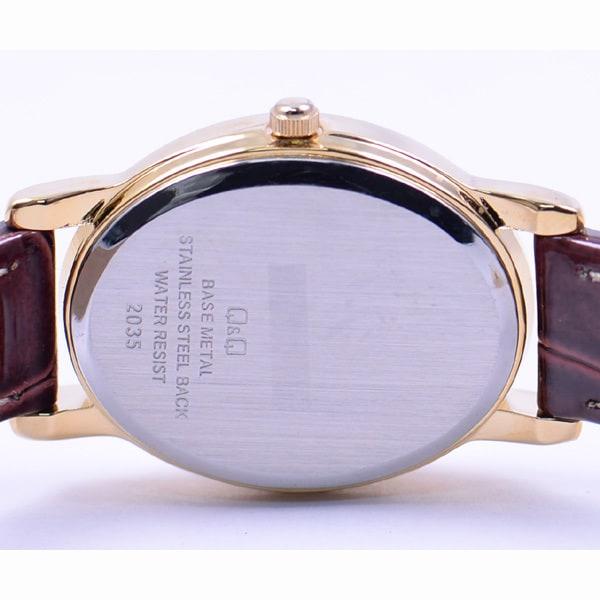 Citizen Женщины VZ89-104 ( Смотреть Q&Q Стандартная модель) Овальные часы коричневые аналоговые