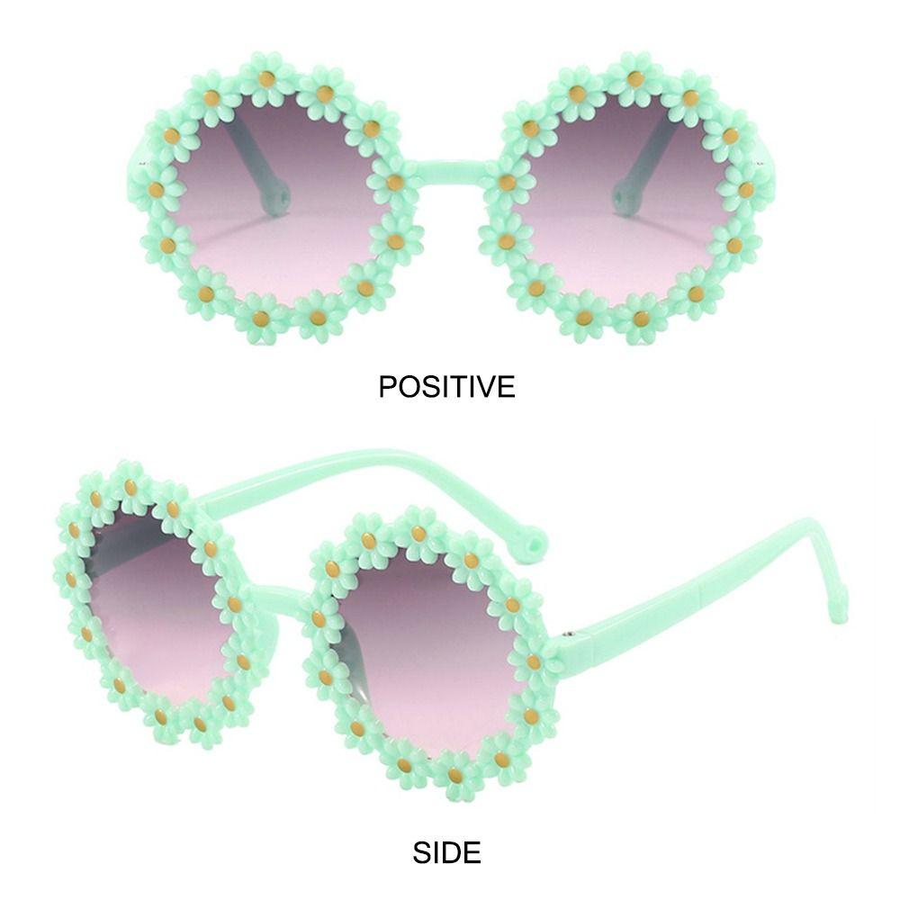 UV 400 Protection Children's Round Flower Sunglasses Ocean Lens Daisy Eyewear Photo Sun Glasses