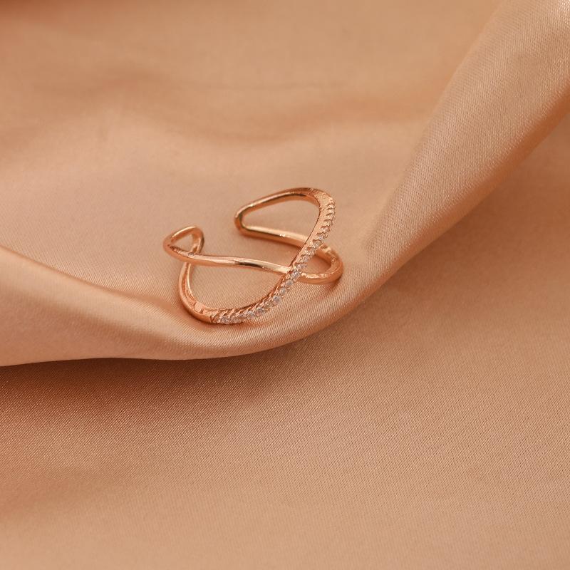 Роскошные кольца из золотого жемчуга и циркония для женщин, винтажное сексуальное разомкнутое кольцо, вечернее кольцо, модные элегантные ювелирные изделия