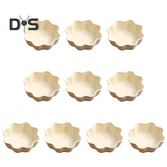 10 шт. удобная тарелка для соуса, штабелируемая практичная тарелка для приправ, сервировочная тарелка для закусок