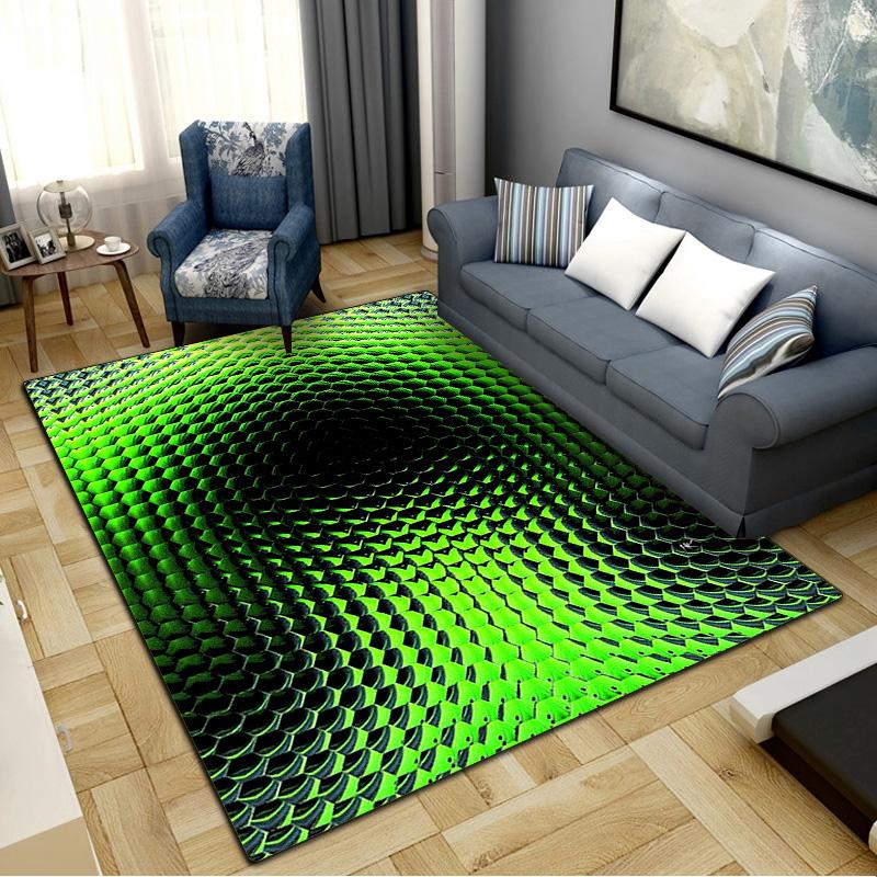 3D Шестиугольный Сотовый Ковер Коврик для Гостиной Спальни Дома Декор Дивана, Детский Нескользящий Коврик для Пола