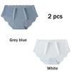 2 шт. трусы, трусики без следов, женские ледяные шелковые трусы для спорта и фитнеса, женские трусы, ягодицы, хлопковые антибактериальные промежности, до середины талии