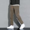 Мужские утолщенные спортивные штаны на кулиске, теплые джоггеры, повседневные штаны свободного кроя зауженного силуэта для спортзала, улицы, повседневной носки