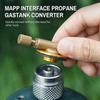 Интерфейс MAPP Преобразователь газового баллона пропан Аксессуар для походных пикниковых плит из алюминиевого сплава Разъем для пропана