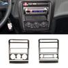 Для Seat Ibiza 6l 2003 2004 2005 2006 2007 2008 Мягкий Карбон Стайлинг Автомобиля Центральная Панель Отопления CD AC Управление Рамка Отделка