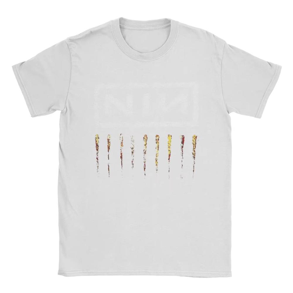 Nine Inch Nails NIN Мужские Женские Футболки с Принтом Модная Футболка с Коротким Рукавом с Круглым Вырезом Хлопковые Подарочные Футболки на День Рождения Одежда