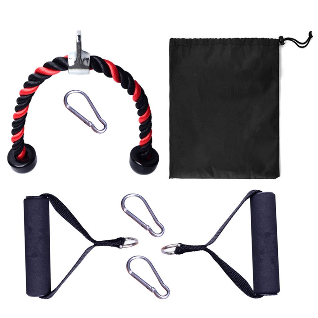 68cm Colorful Triceps Rope Pull Down Cord Heavy Duty Rope Set for Home Gym Bodybuilding Exercise Gym Workout Fitness