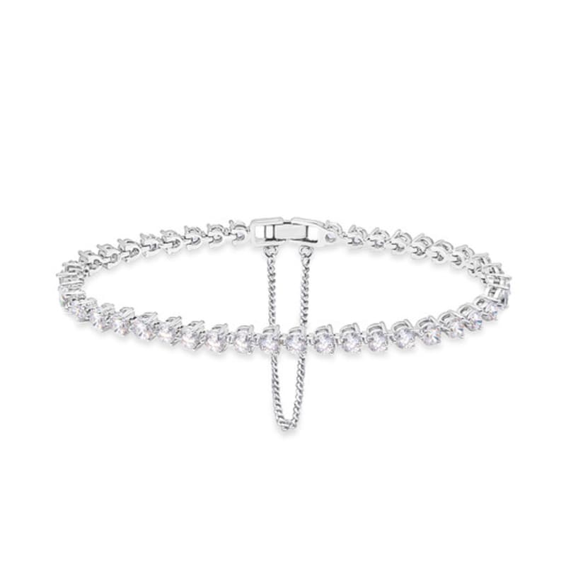 RAINDROP JEWELRY Браслет-теннисник Raindrop 3MM с 3 крапанами [S925]