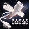 Декор Спальни на Космическую Тему 5D Голографический Звездный Проектор Ночник 360 Градусов Гибкий Вращающийся Проекционный Свет с 5 Сменными Вилками И