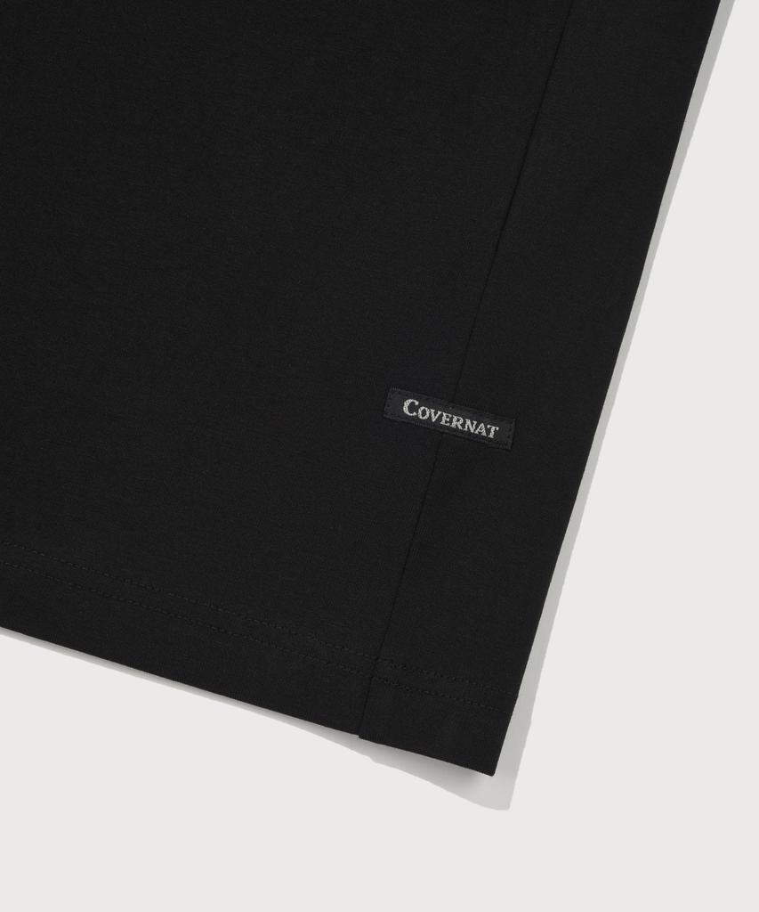 COVERNAT Cool Cotton Flag Graphic T-Shirt Black