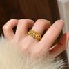 Open Ring Chinese Style Magpie on Plum Blossom Elegant Diamond Women Ring Luxury Fashion Jewelry