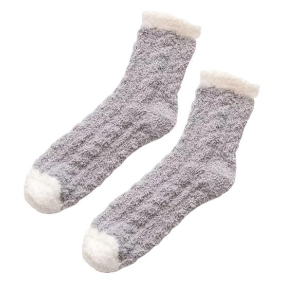 Women's Fuzzy Fluffy Slipper Socks Winter Thermal Soft Plush Floor Socks Cozy Thick Warm Home Sleeping Socks