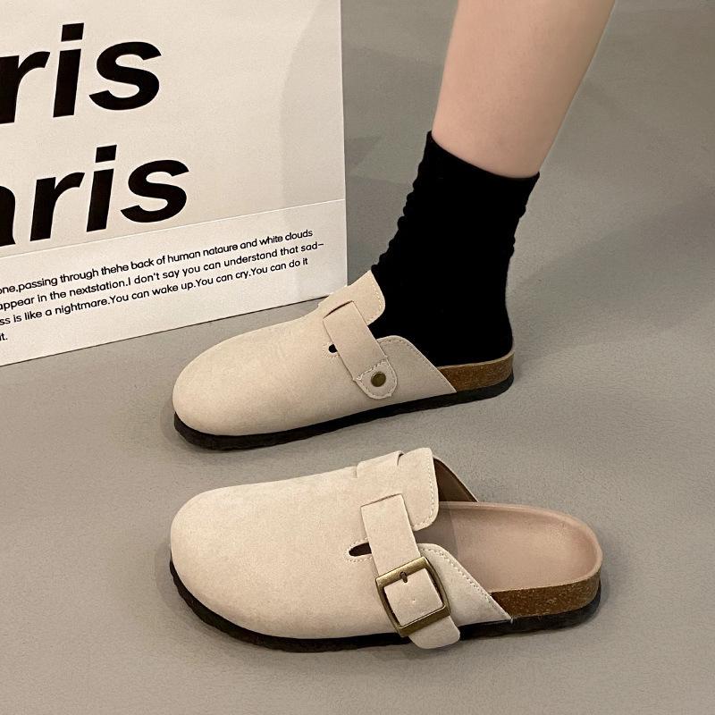 Женские повседневные шлепанцы Birkenstock 2025 года, плоские, без задника, нескользящие