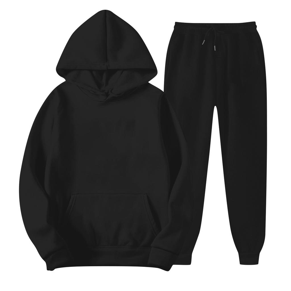 Children's Hooded Long-sleeved Sweatshirt And Pants DIY Customized Suit (front And Back Of Sweatshirt + Front Of Pants)