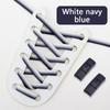 NO.8 11 Color Elastic Shoelaces Without Tie Flat Shoe Laces Men And Women Casual Shoes Lazy Shoelace Press The Metal Lock Unisex